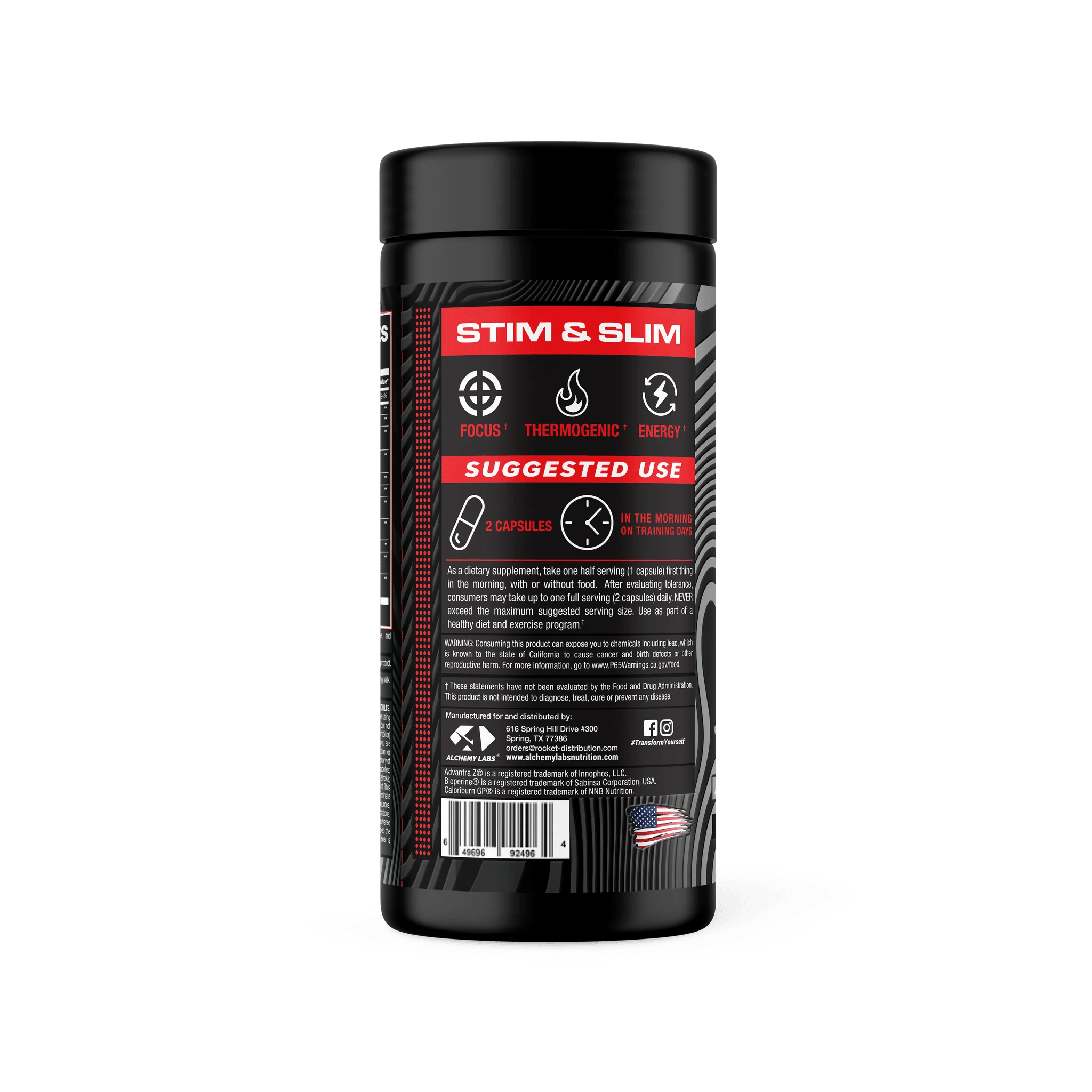 Alchemy Labs | Stim & Slim | Thermogenic & Focus