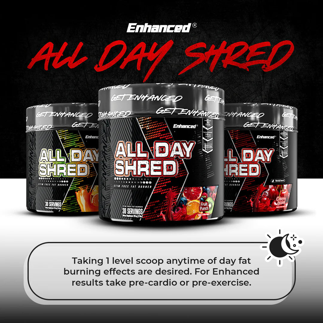 Enhanced | All Day Shred | Stim Free Fat Burner Powder