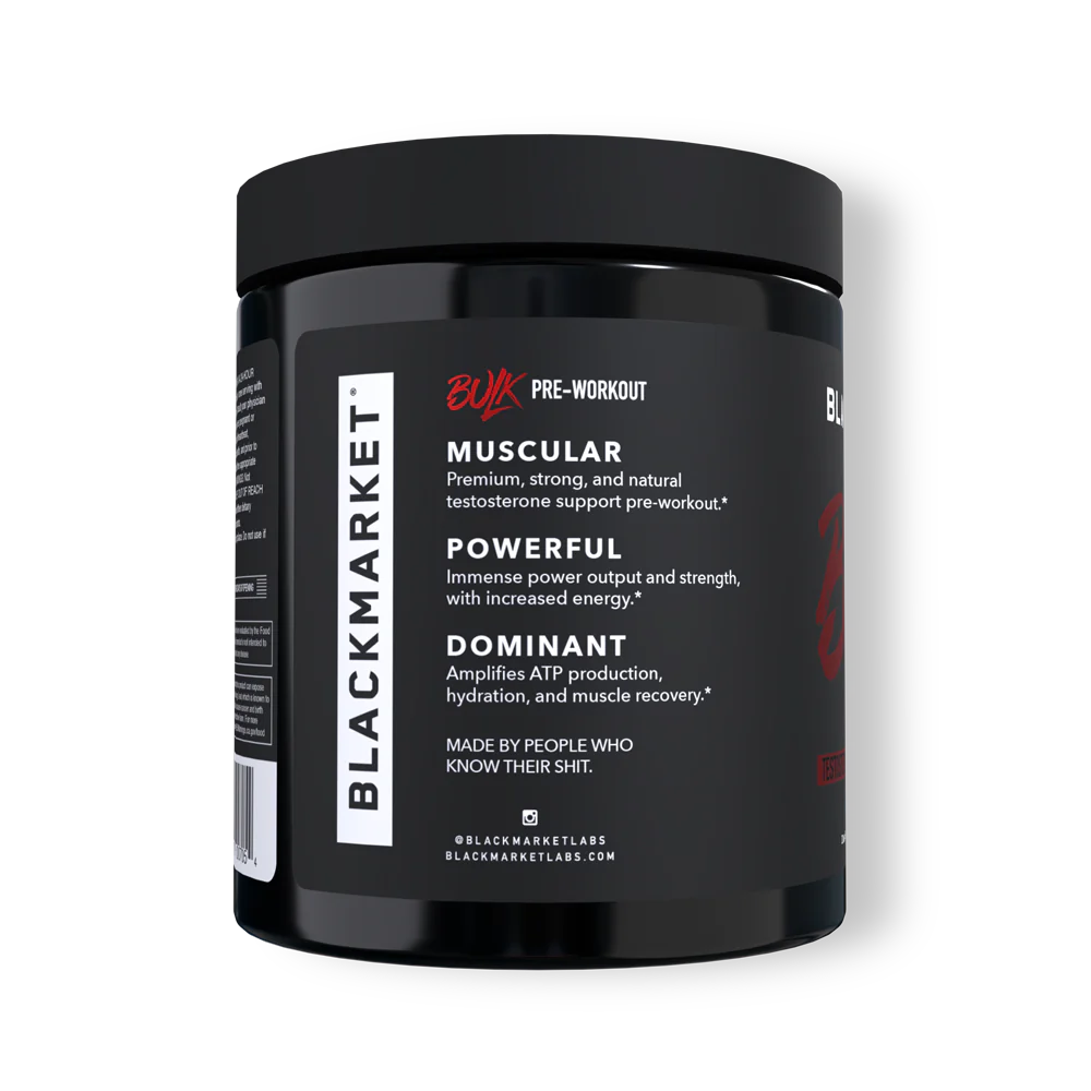 BlackMarket | Bulk | Strenght Focused Pre Workout