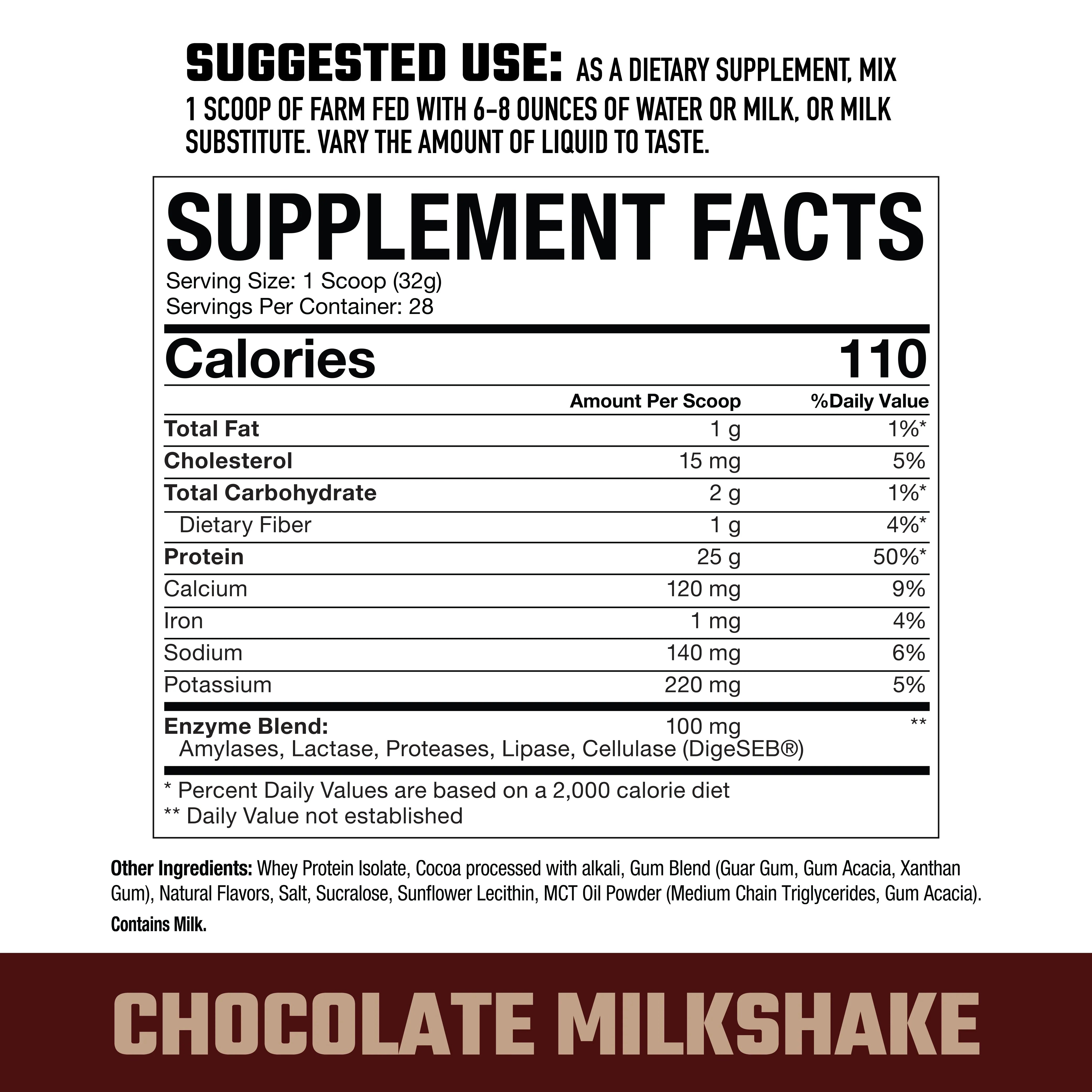 Axe & Sledge | Farm Fed Protein | 100% Whey Protein Isolate