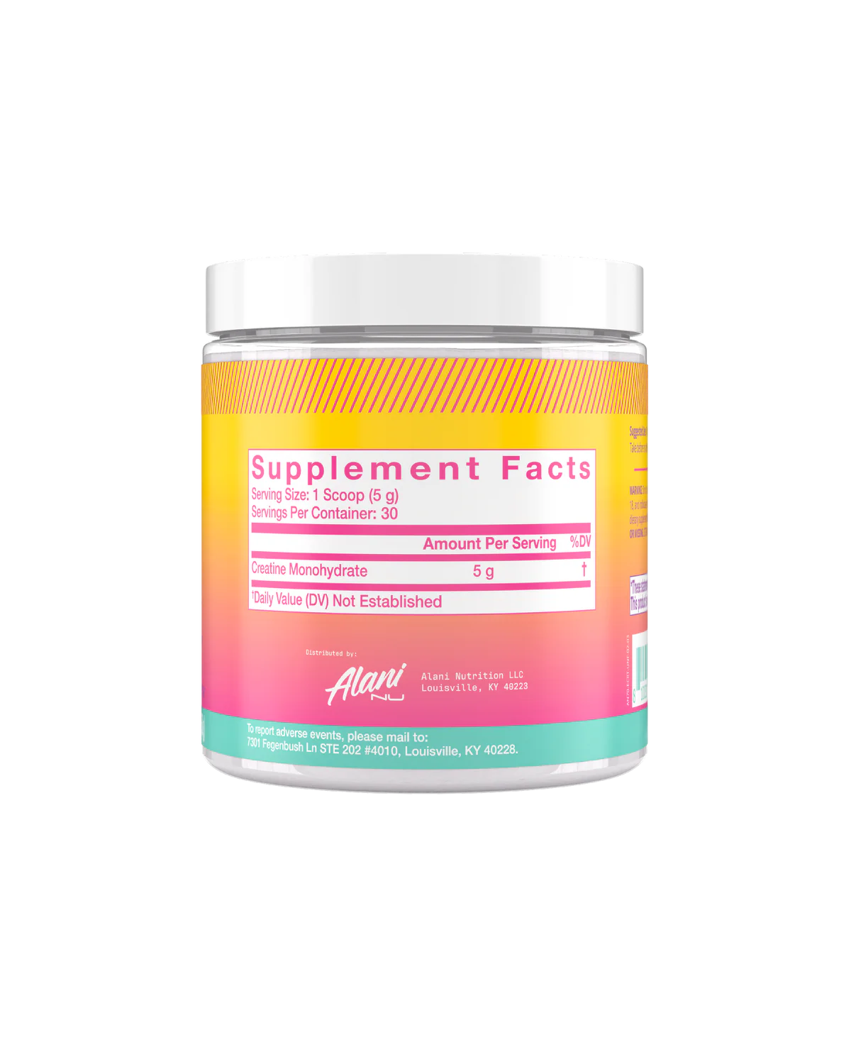 Alani Nu | Creatine Monohydrate | Unflavored | 30 serving (150g)