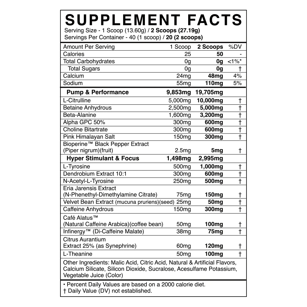 Blackmarket | Defy | Hyper Stimulant Pre Workout