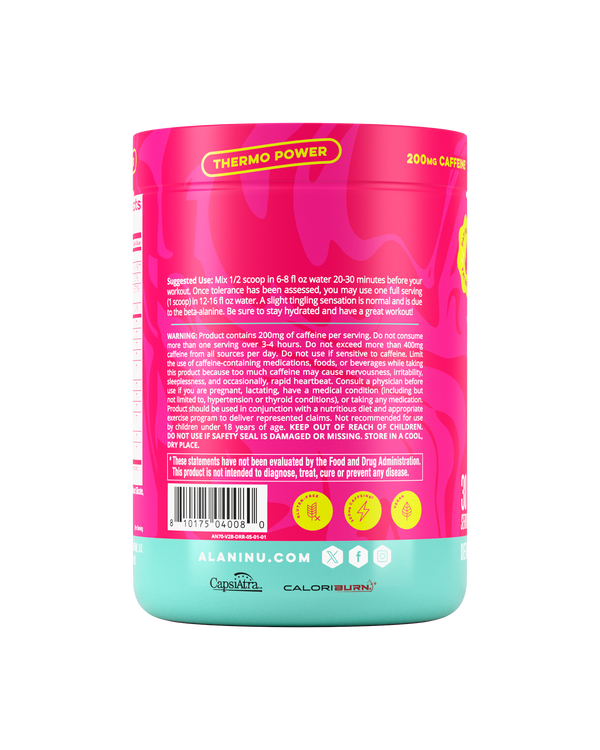 Alani Nu | Pre-Workout + Burn | Thermogenic Preworkout Powder | 30 Servings