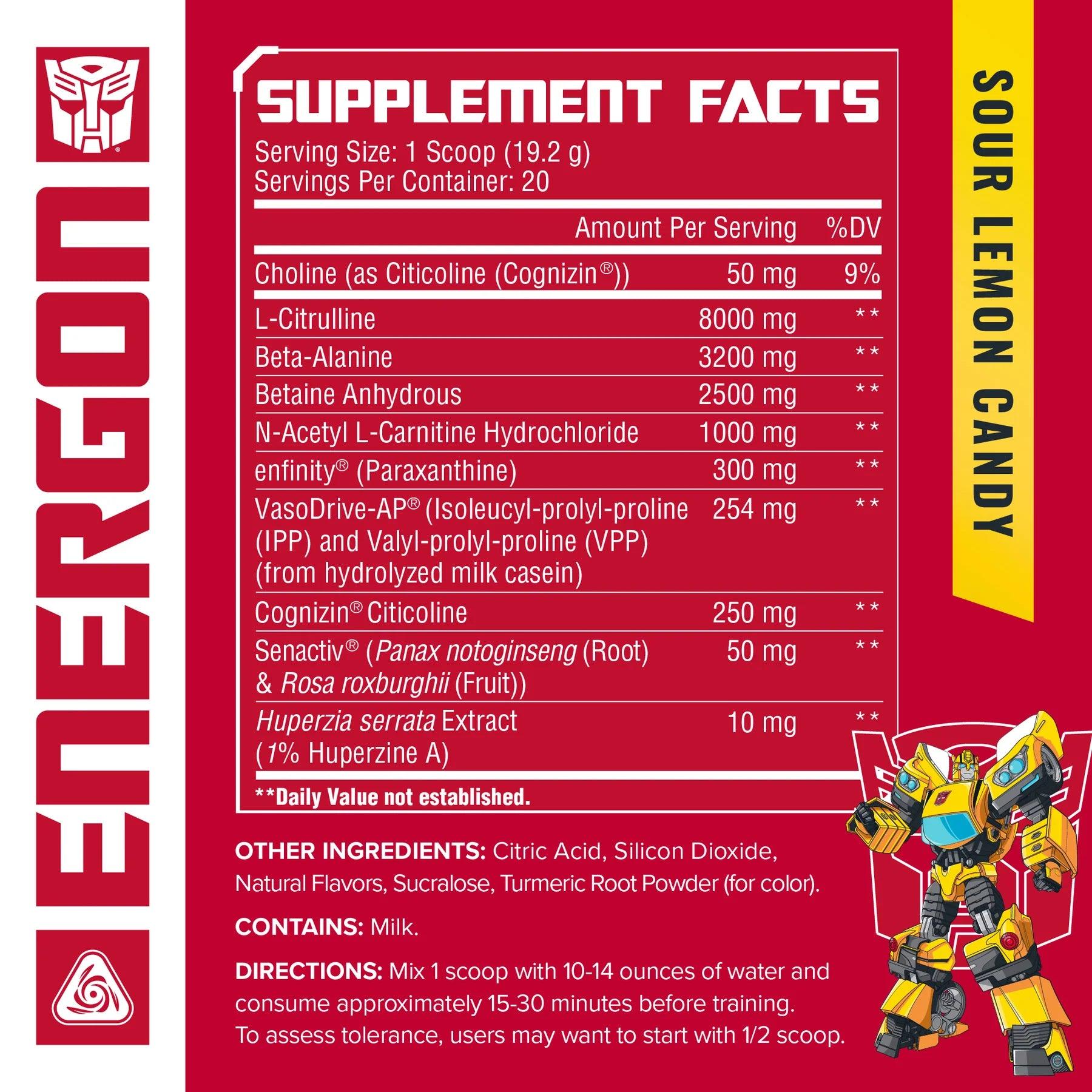 Core Nutritionals | Energon Pre-Workout | Transformers Edition