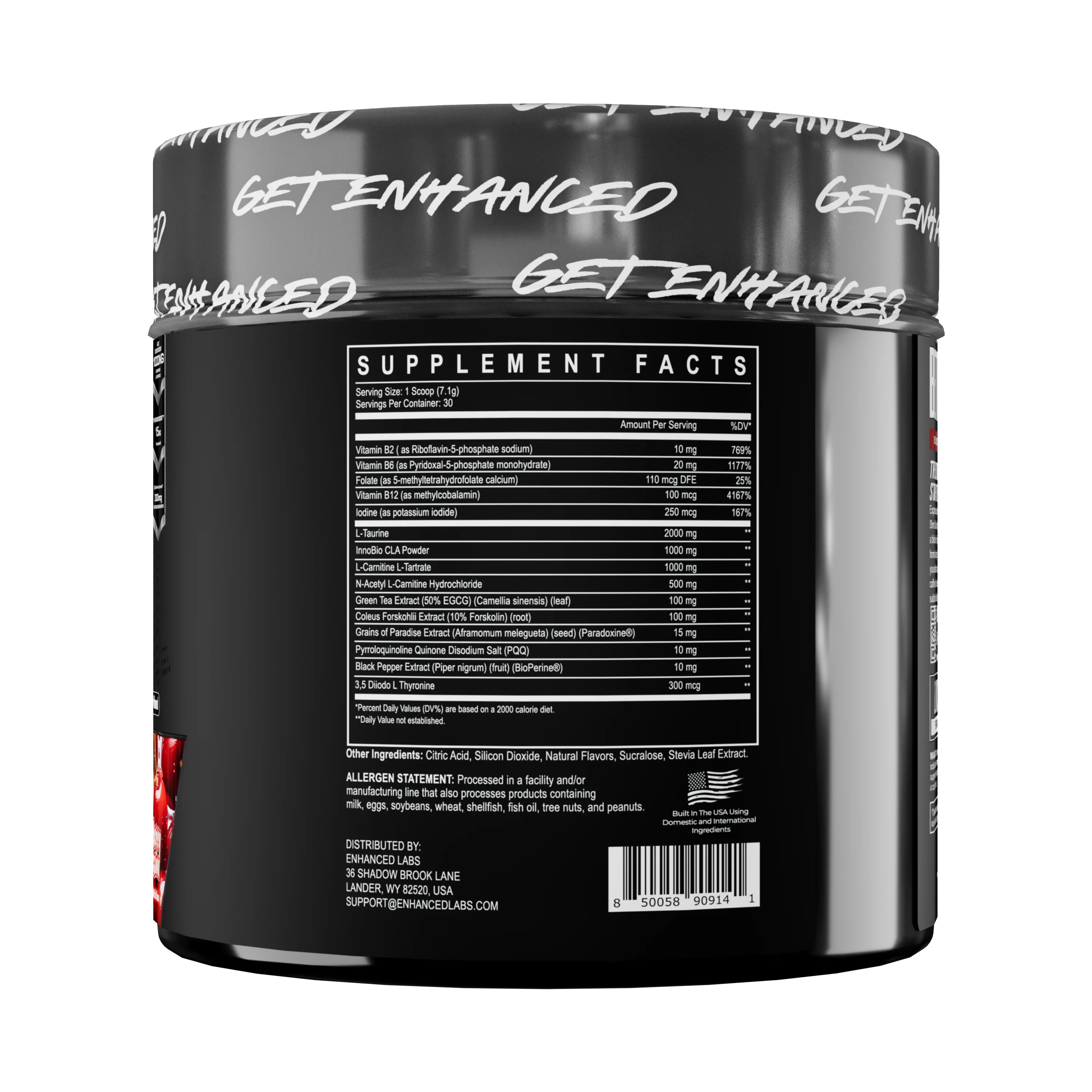 Enhanced | All Day Shred | Stim Free Fat Burner Powder