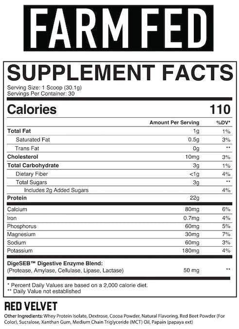 Axe & Sledge | Farm Fed Protein | 100% Whey Protein Isolate