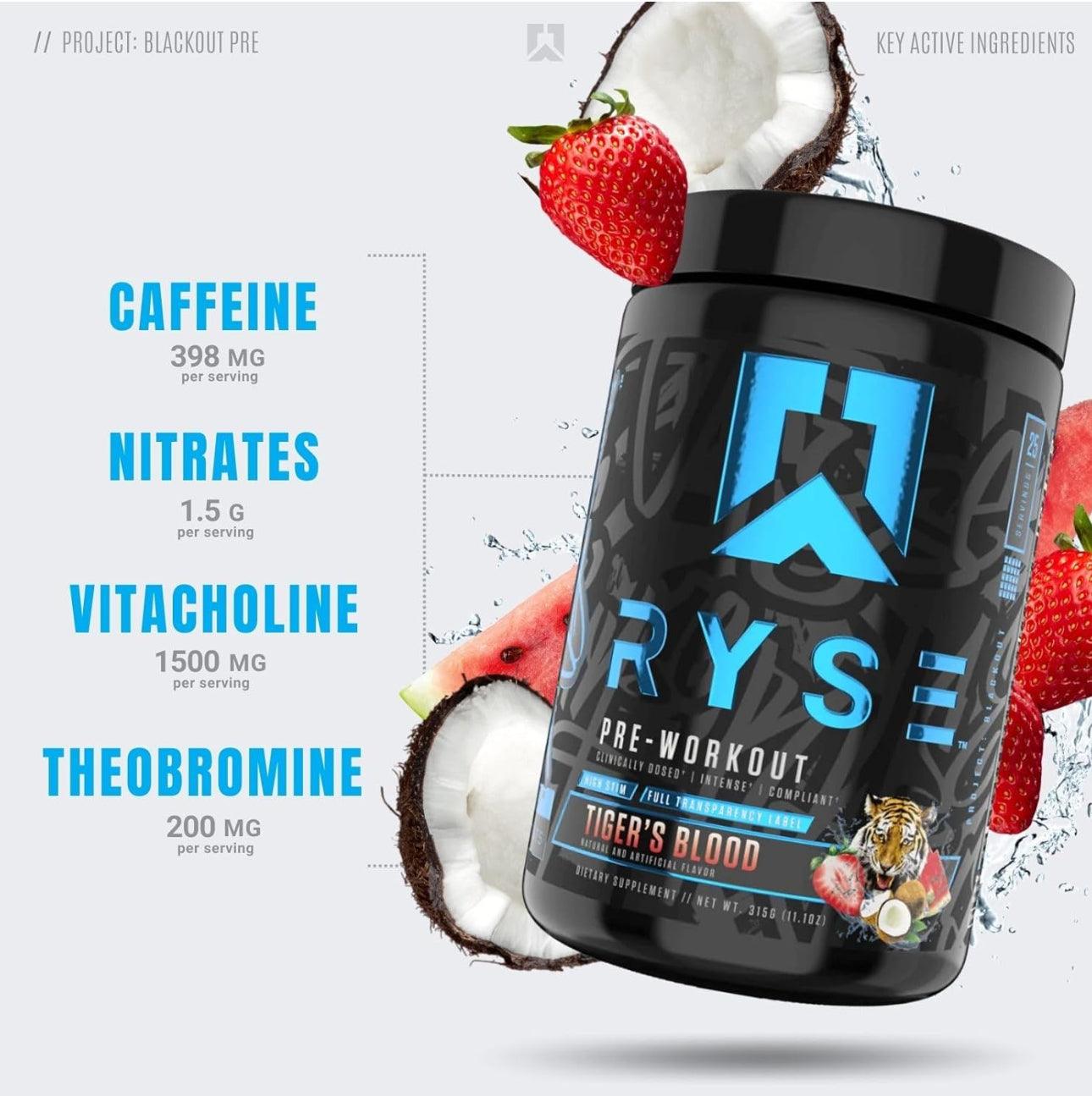 RYSE | Project Blackout | High Stim Pre-Workout