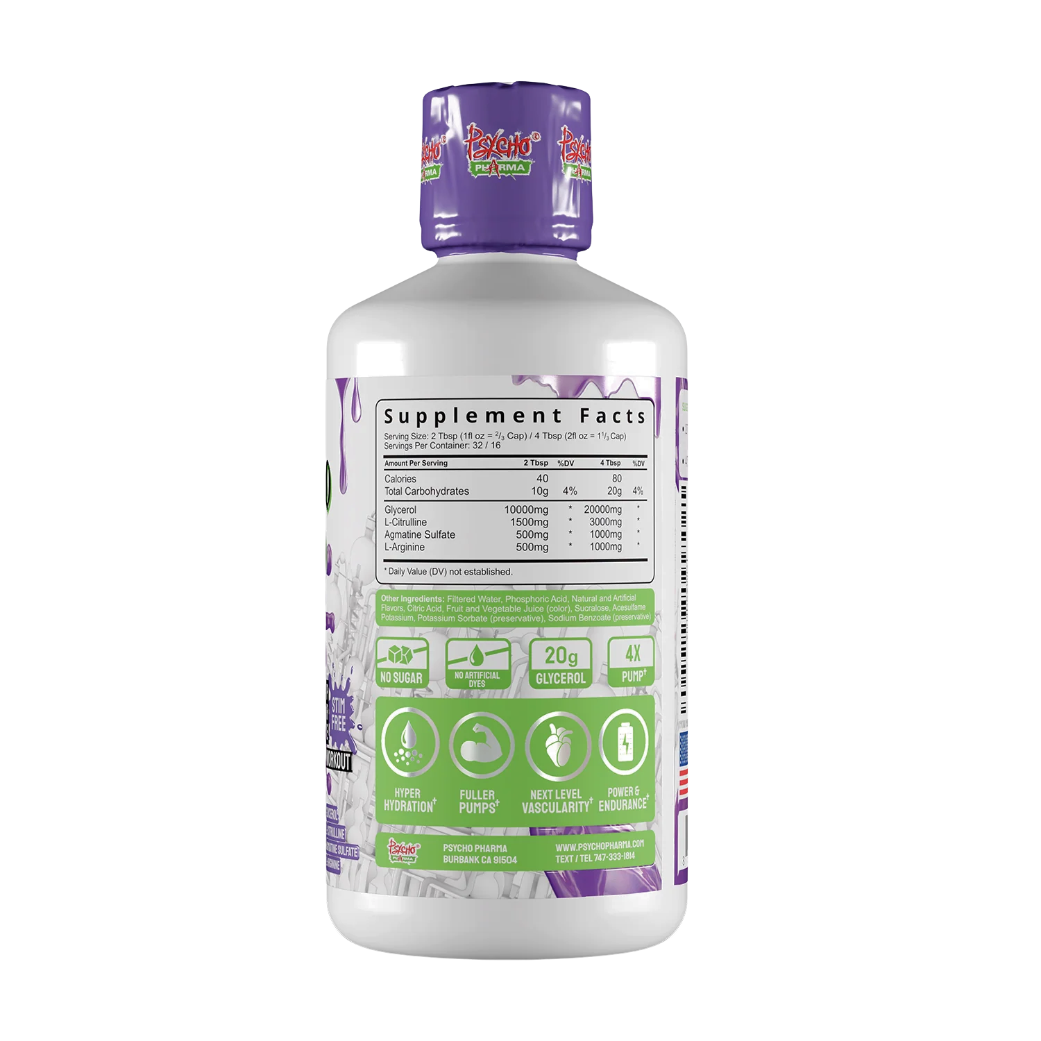 Psycho Pharma | Psycho Syrup | Stim-Free Liquid Pre