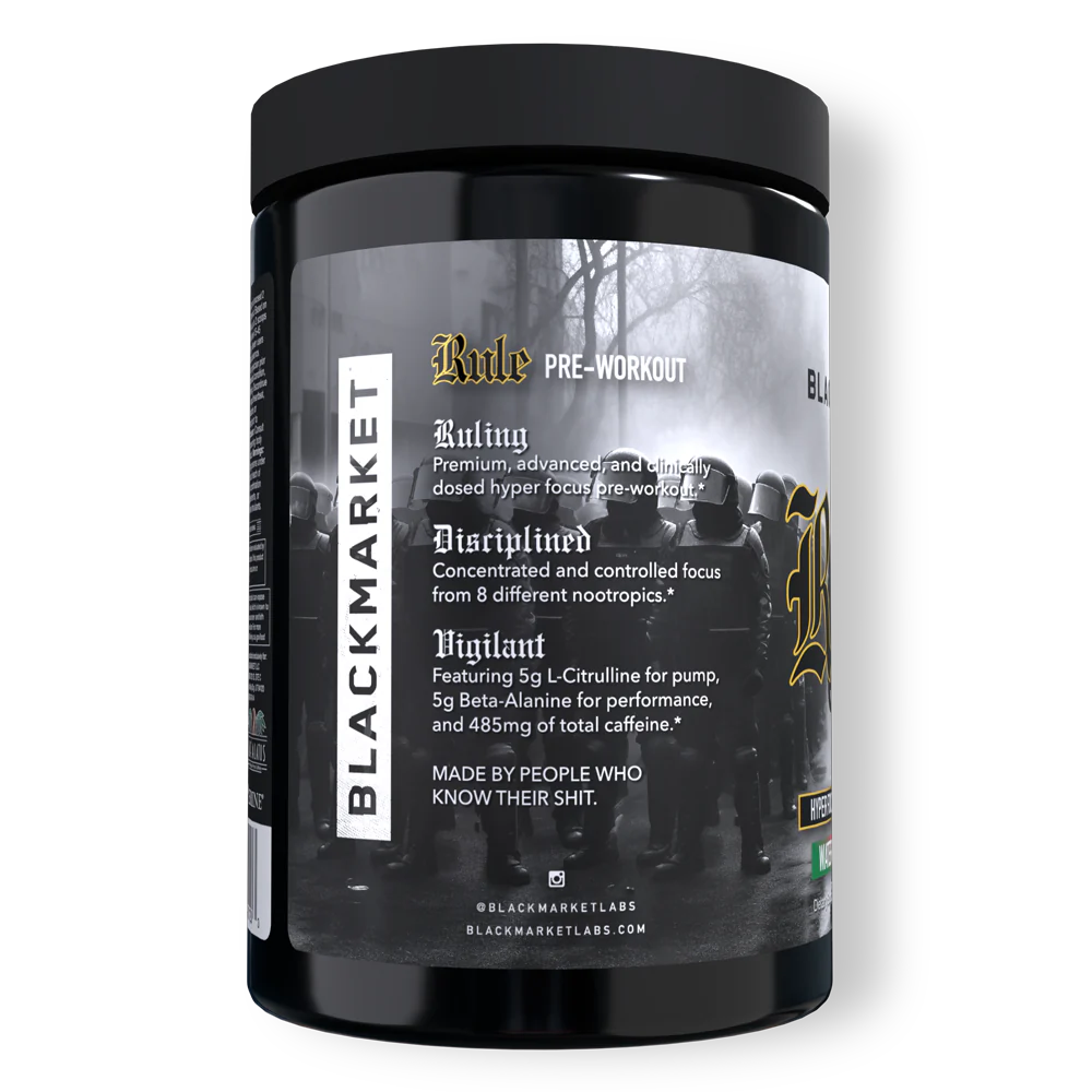 Blackmarket | Rule | Hyper Focus Pre Workout