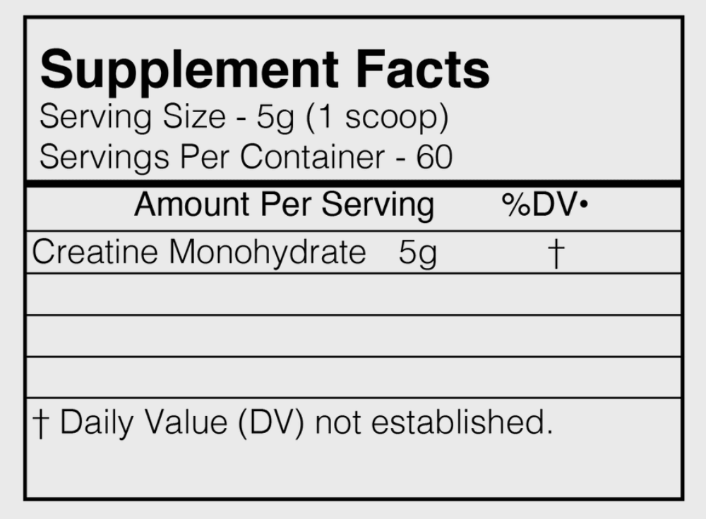 Blackmarket | Creatine Monohydrate Powder