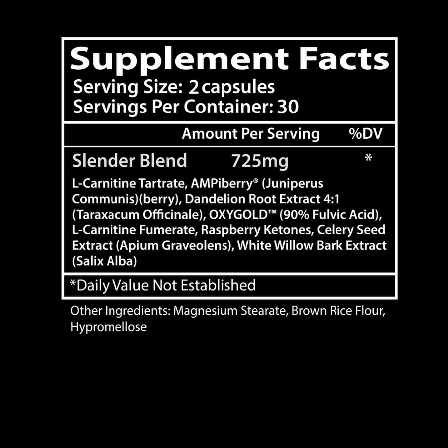 Insane Labz | Slender | Non-Stim Fat Burner | LIMITED EDITION