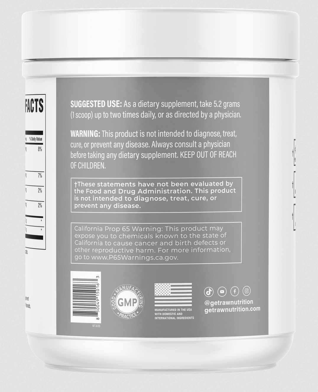 Raw Nutrition | Beta Alanine | 60 Serving