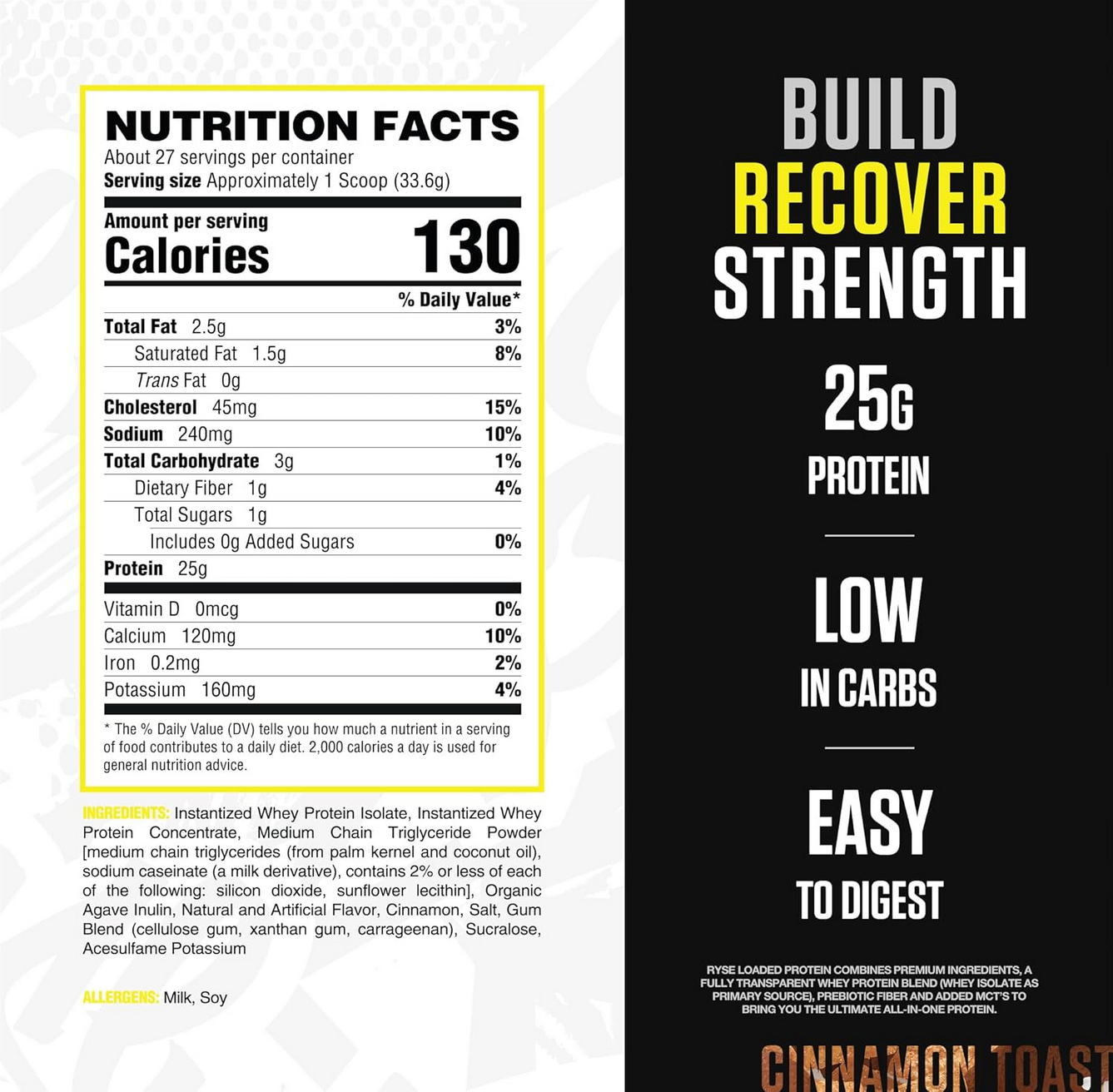 RYSE | Loaded Protein