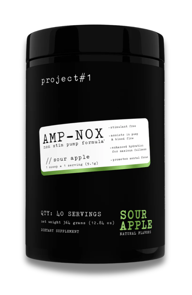 Project #1 | Amp-Nox Pre Workout | Non Stim (40 servings)