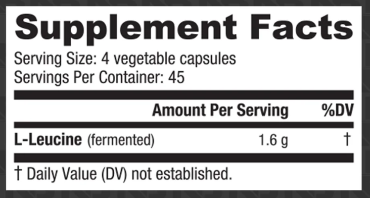 Nutra Bio | L-Leucine | (45 servings)