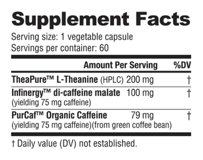 Nutra Bio | CAFFPlus | (60 servings)