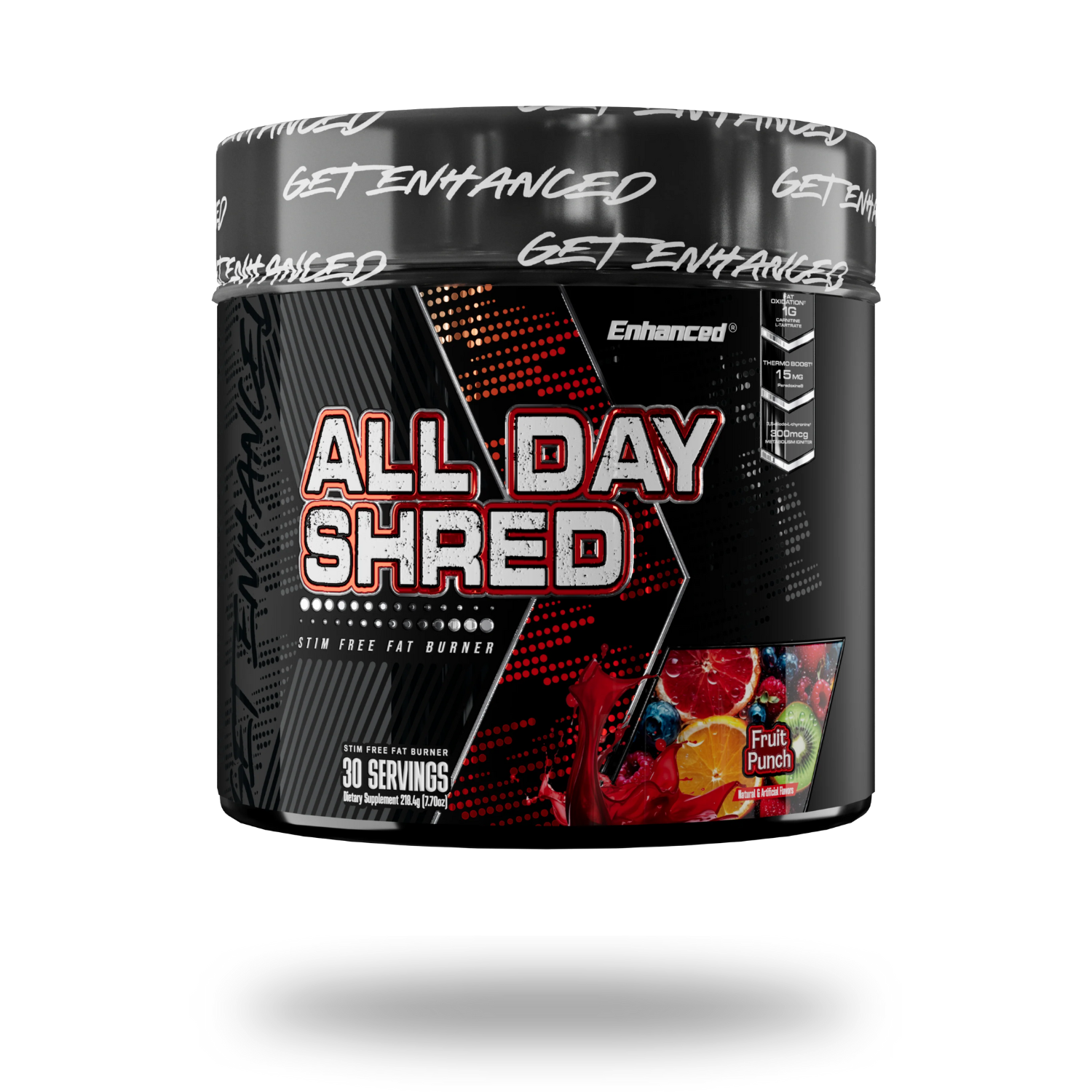 Enhanced | All Day Shred | Stim Free Fat Burner Powder