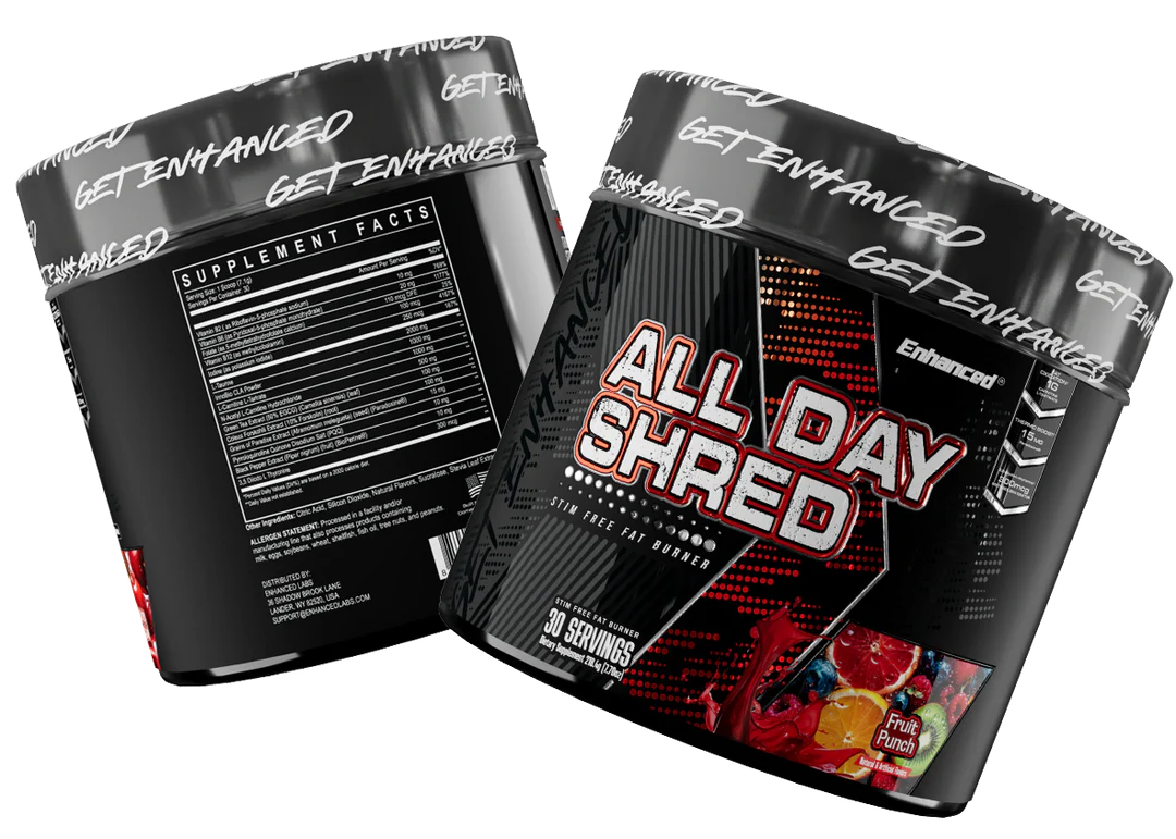 Enhanced | All Day Shred | Stim Free Fat Burner Powder