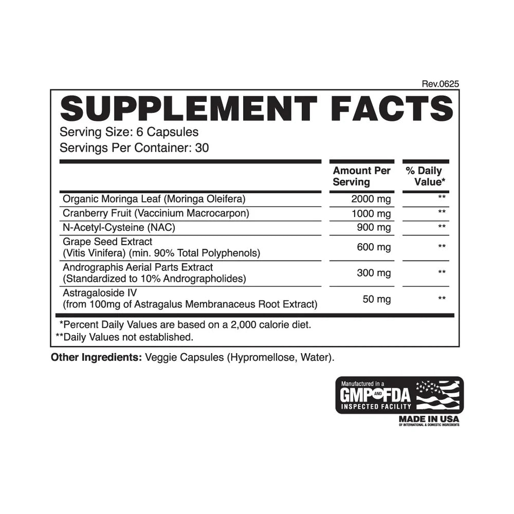 Apollon Kidney Kindness Daily Support Protection Capsules 30 Servings Supplement Facts - For Strength athletes | Nutrastop