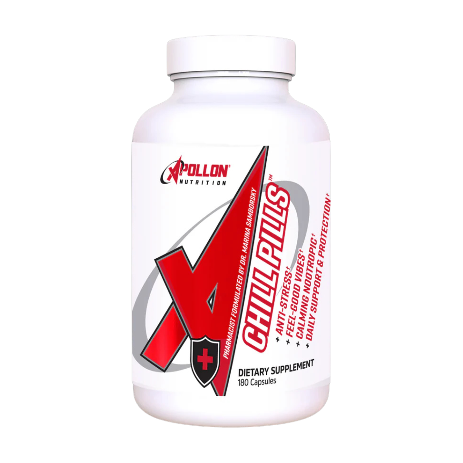 Apollon Chill Pills Stress Relief Formula Capsules 30 Servings - For High-stress professionals | Nutrastop