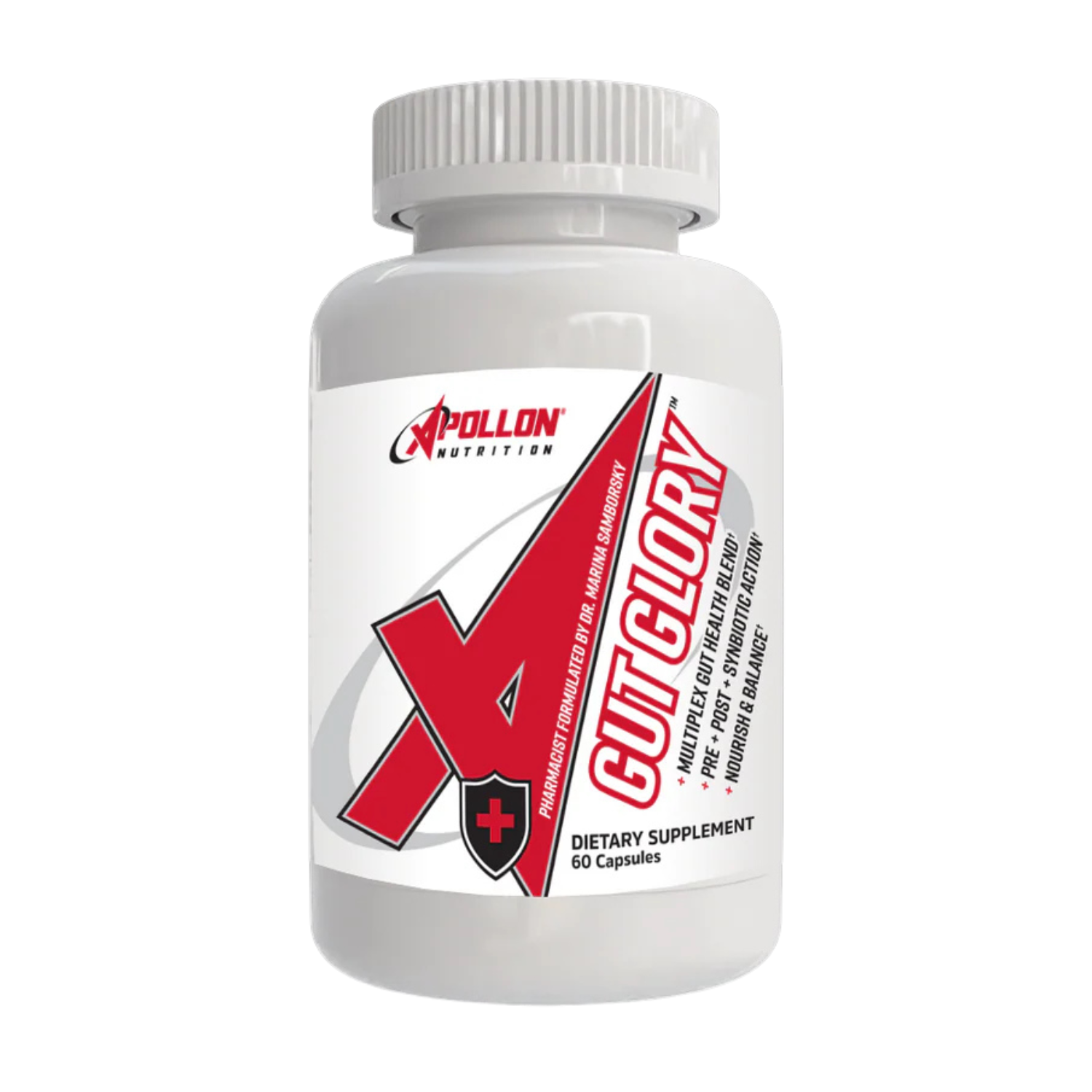 Apollon Gut Glory Prebiotic Postbiotic Synbiotic Gut Support 30 Servings - For Lifters | Nutrastop