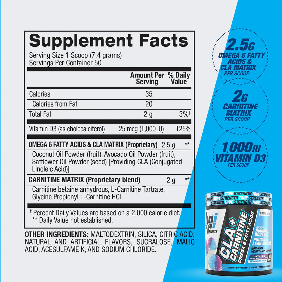 BPI Sports | CLA + Carnitine | Non-Stim Weight Loss