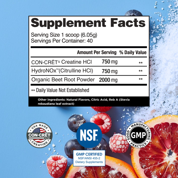 CON-CRET | Creatine HCl + Nitric Oxide