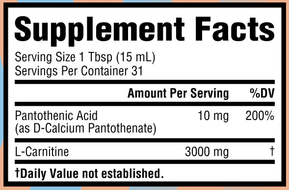 Core Nutritionals | Liquid L-Carnitine 3000 | Metabolism Support