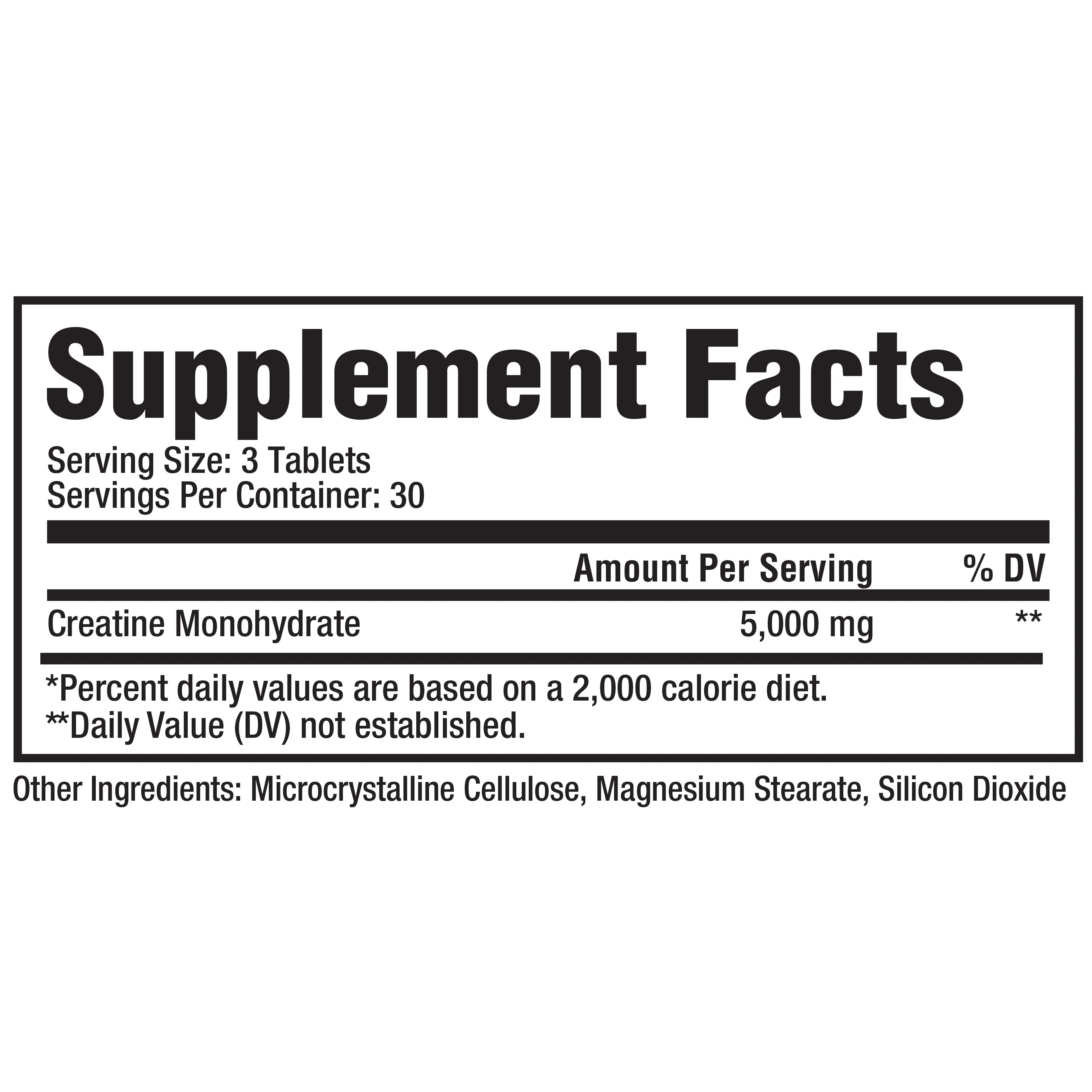 Metabolic Nutrition | Creatine 5000 Tablets