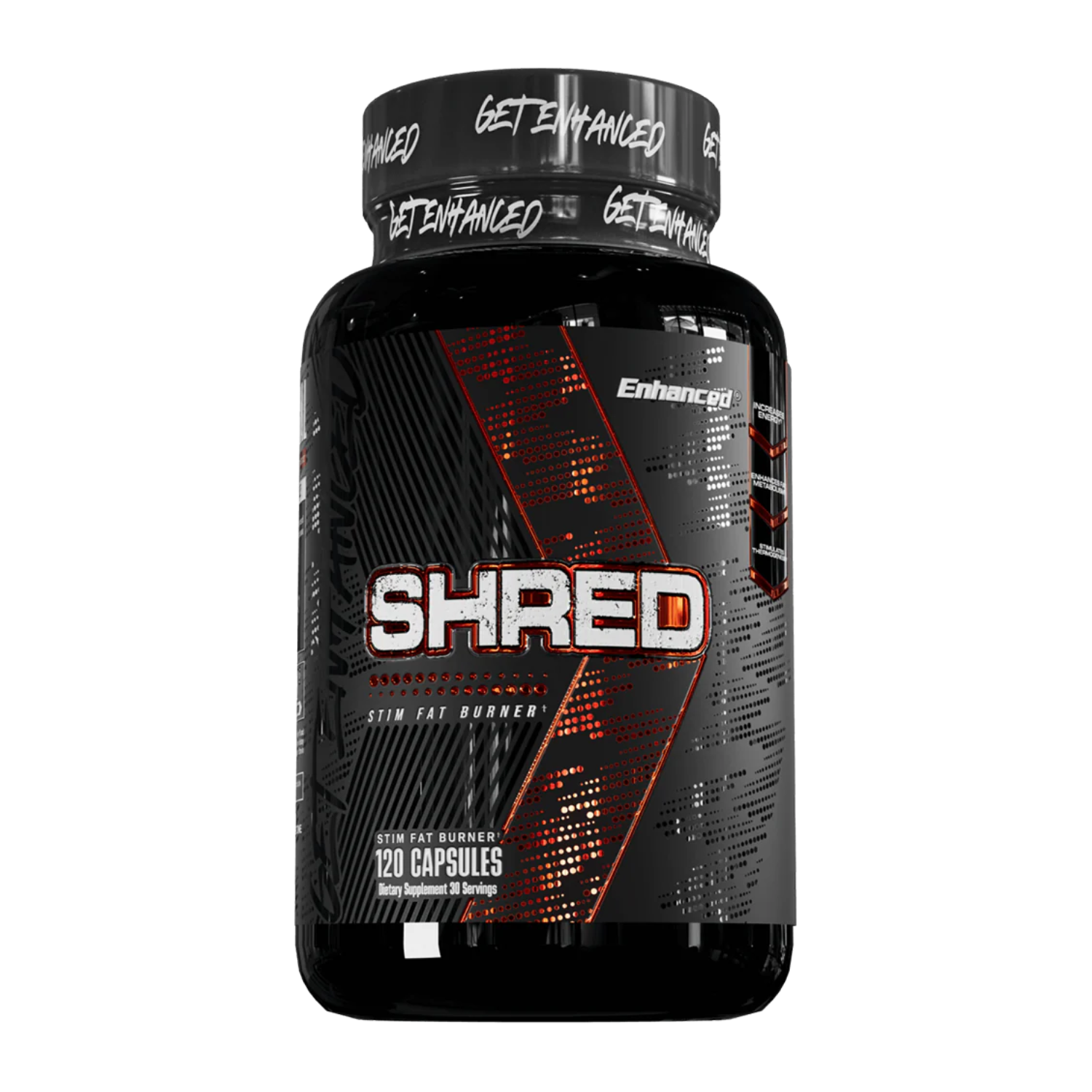 Enhanced | Shred | Stim Fat Burner | 120 Capsules