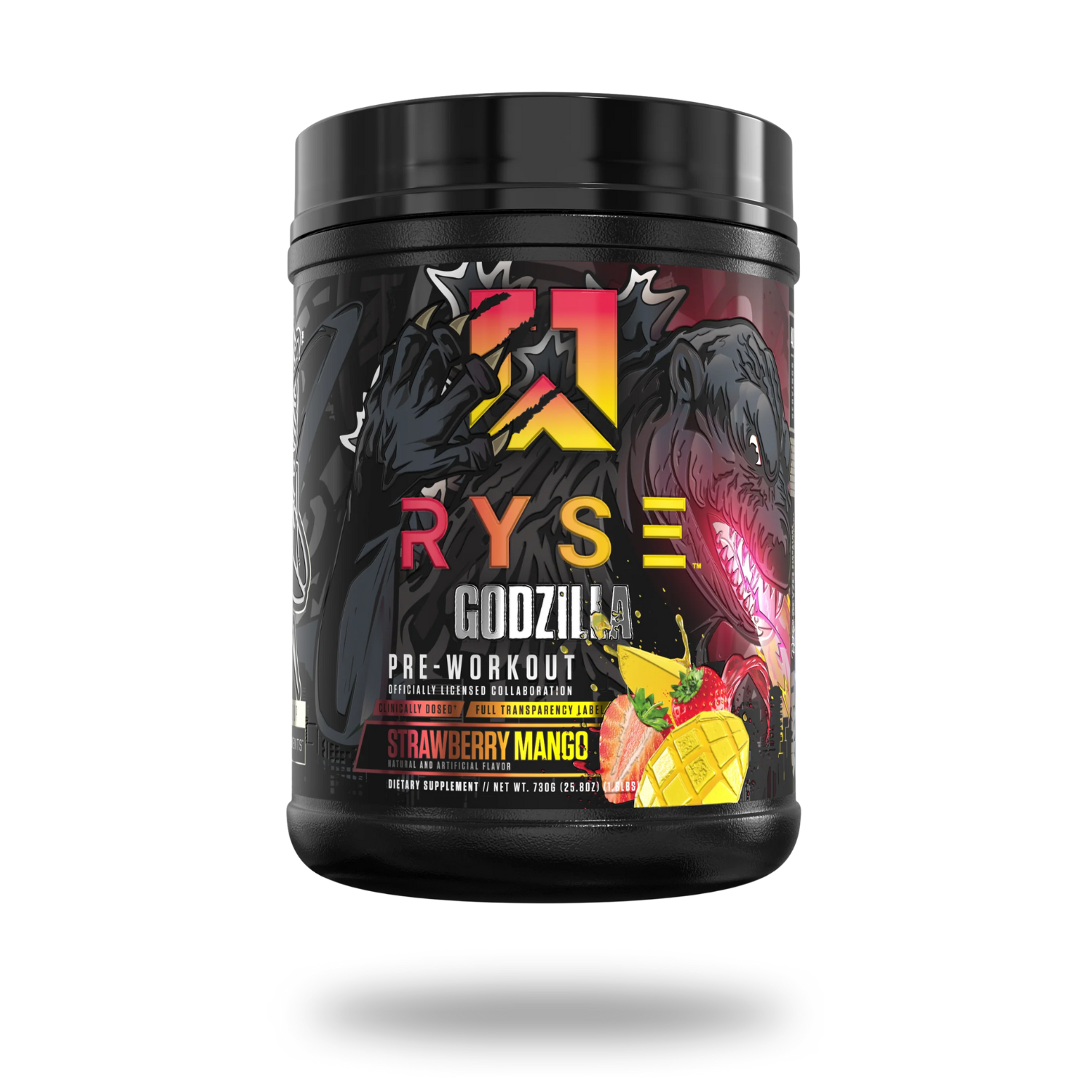 RYSE Godzilla Pre-Workout Powder 40/20 Servings - 9g Citrulline, 5g Creatine, 400mg | Nutrastop
