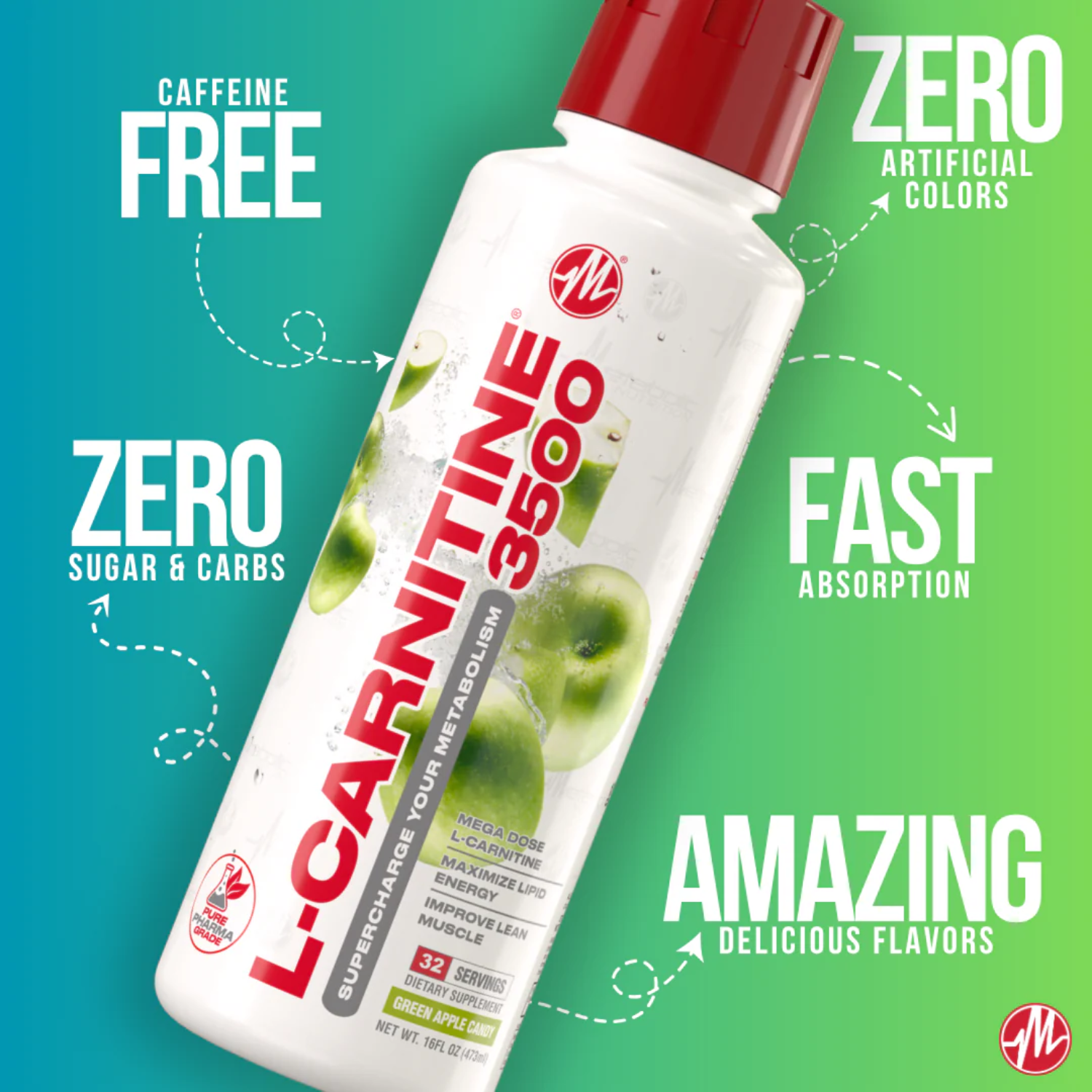 Metabolic Nutrition L-Carnitine 3500 Liquid Fat Burner 32 Servings Supplement Facts - Simple metabolic support | Nutrastop