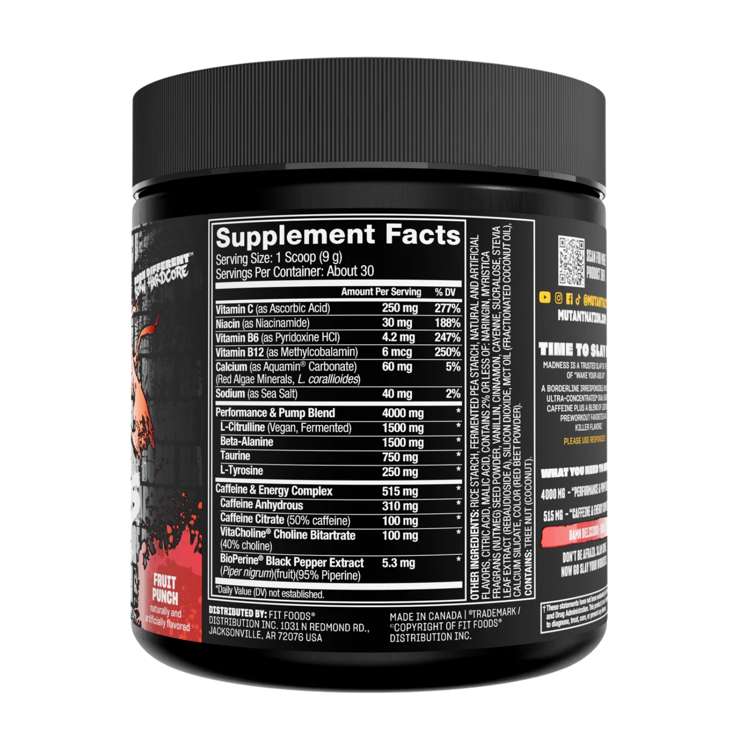 Mutant | Madness | Ultra-Concentrated Pre-Workout
