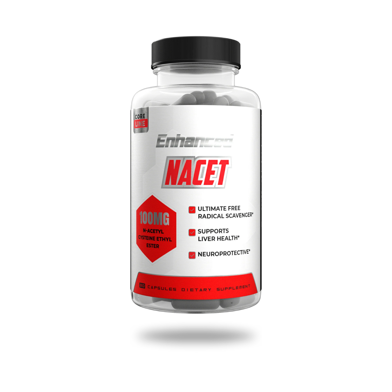 Enhanced NACET Antioxidant Support Capsules 30 Servings - For Hard-training athletes | Nutrastop