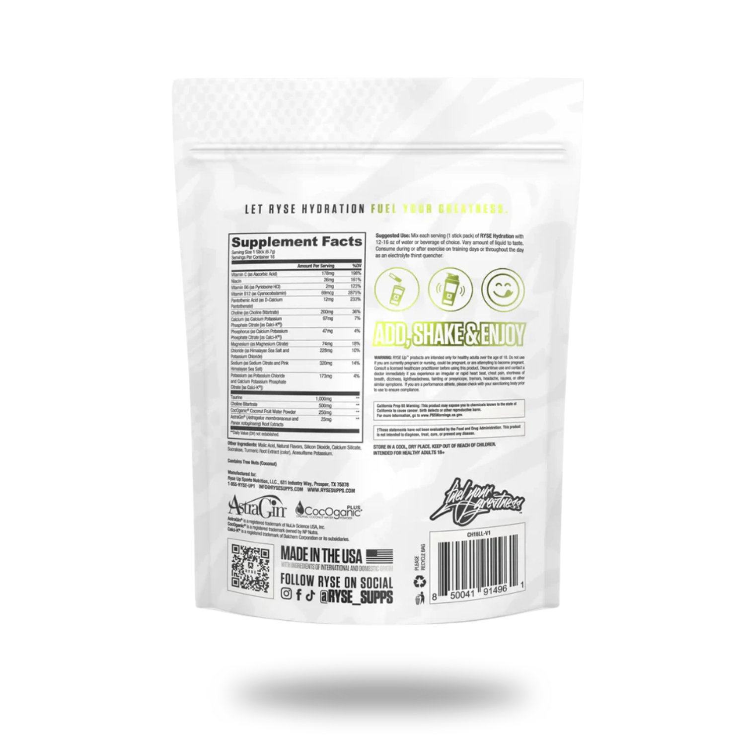 Ryse | Hydration Sticks