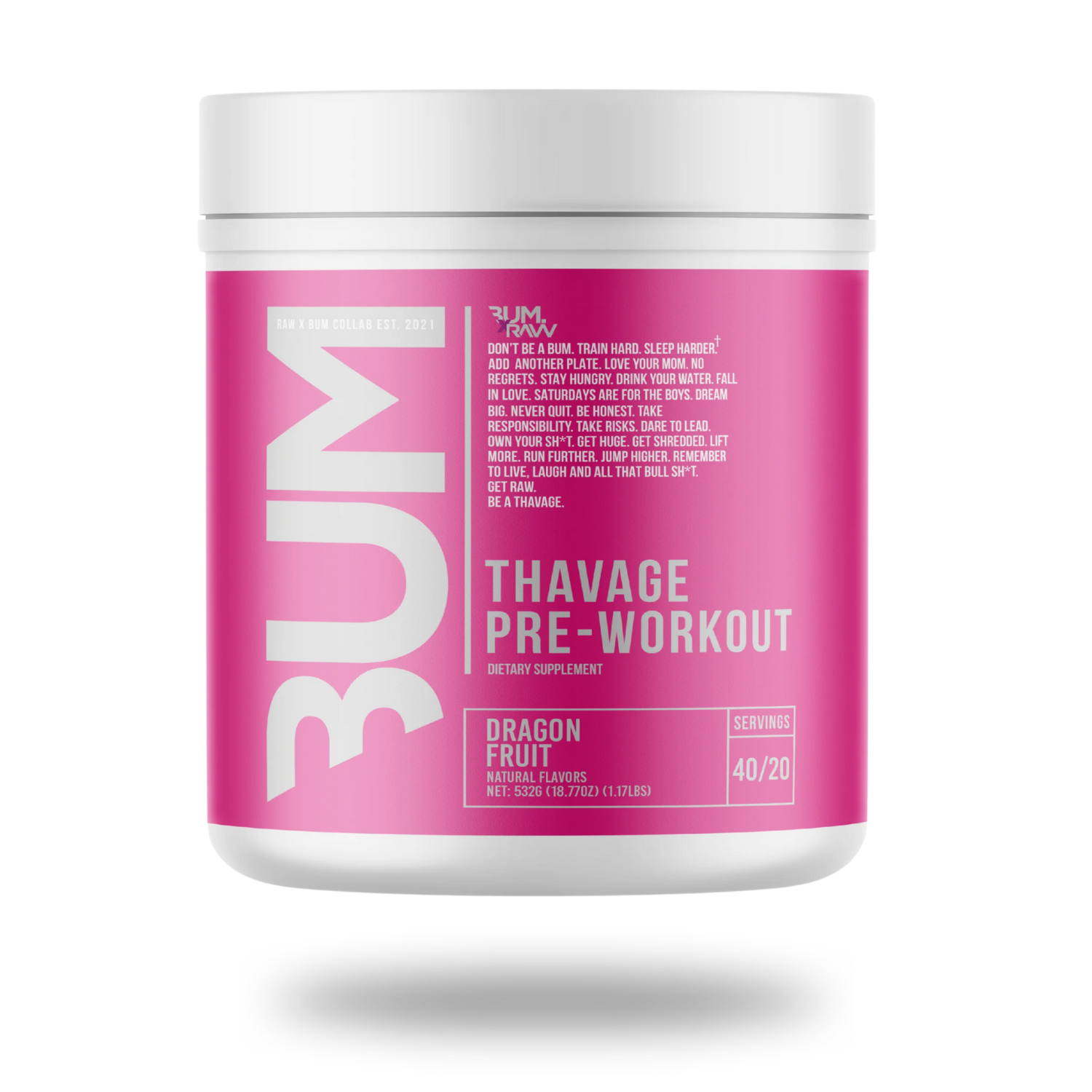 Raw Nutrition X Cbum | Bum Thavage | Pre-Workout