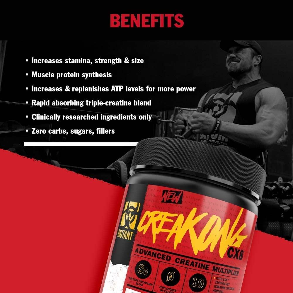 Mutant | CREAKONG CX8 | Advanced Creatine Multiplier | Creatine + Amino Acid