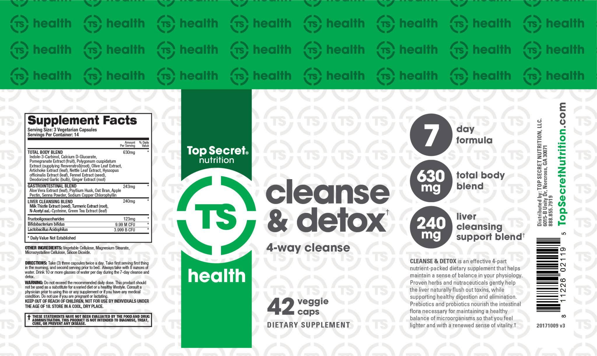 Top Secret Nutrition- 7 Day Cleanse + Detox