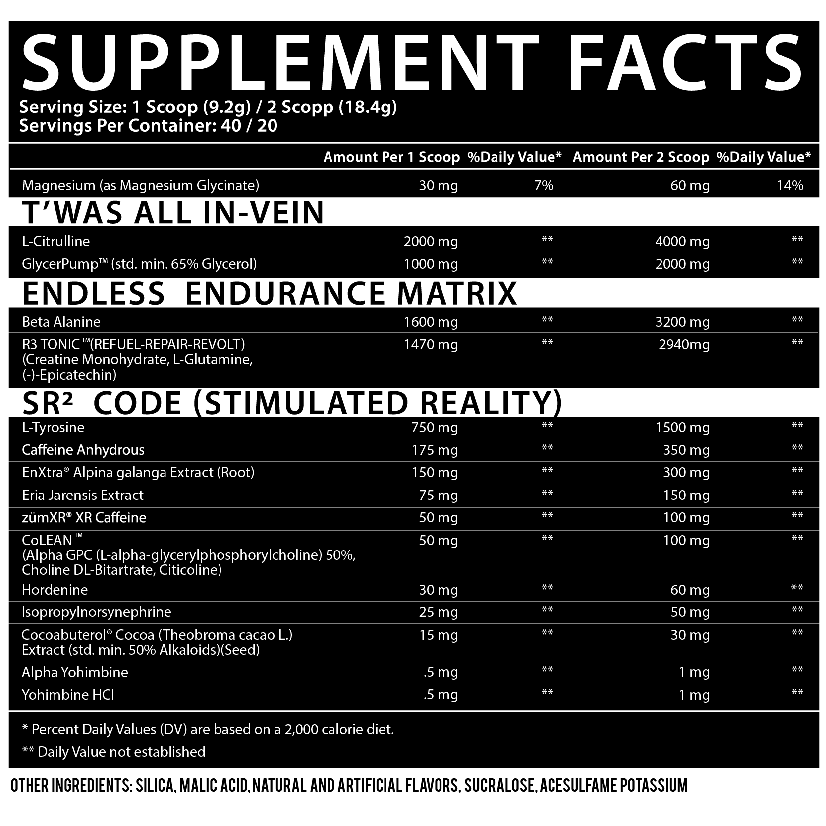 Inspired Nutraceuticals Pre-Workout Supplement - Product View | Nutrastop