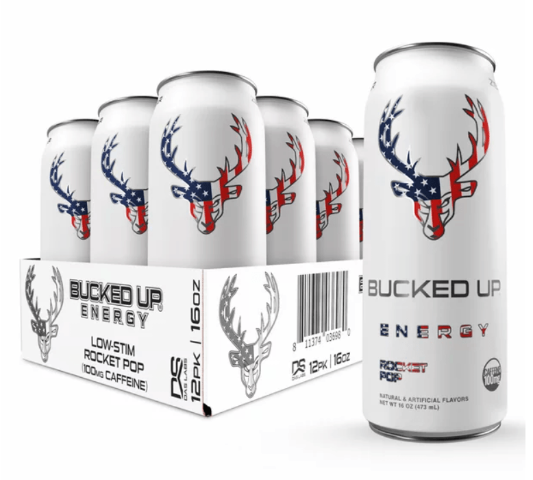 Bucked Up Energy Drink - Low Stim (100mg Caffeine)