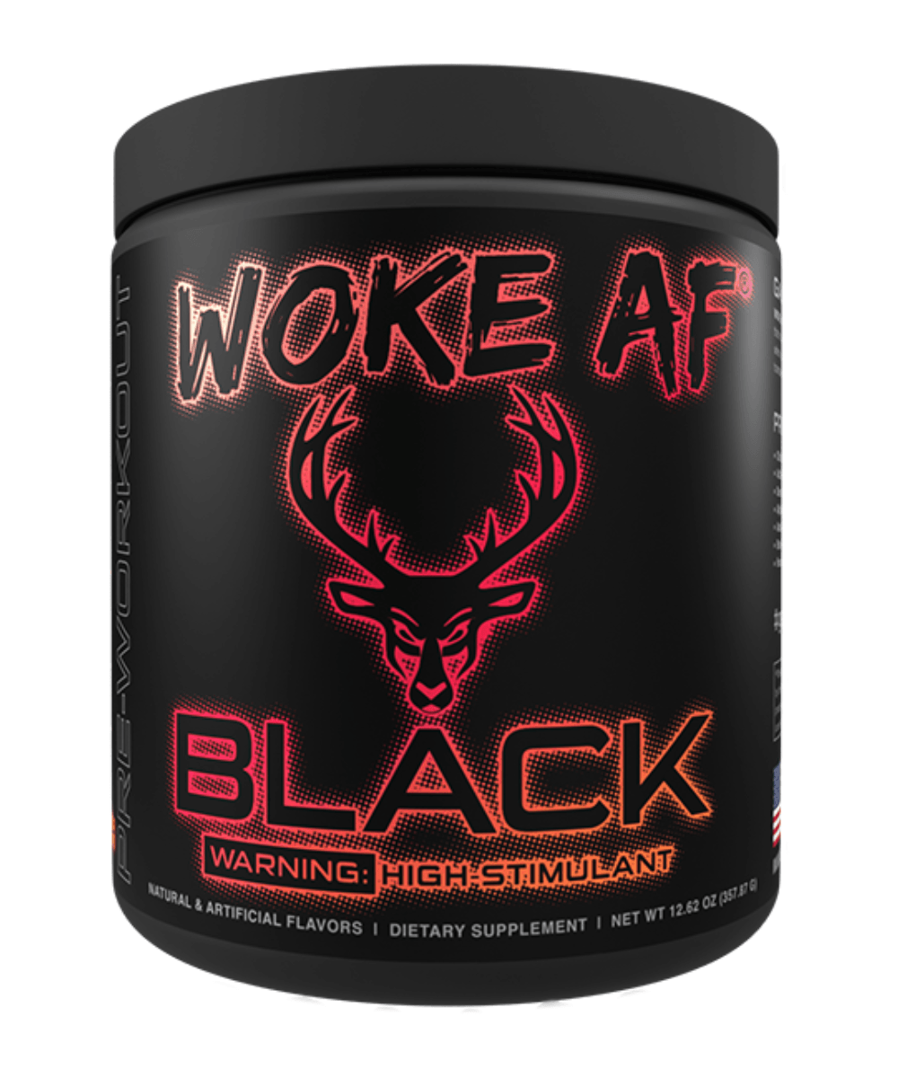 Bucked Up Woke AF Black Pre-Workout Powder 30 Servings Supplement Facts - Pumps | Nutrastop