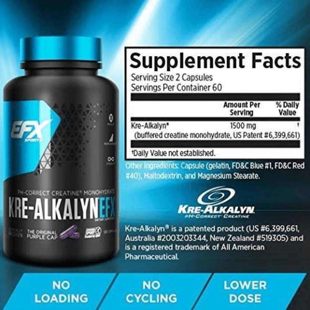 EFX Sports | Kre-Alkalyn | PH-Correct Creatine Monohydrate