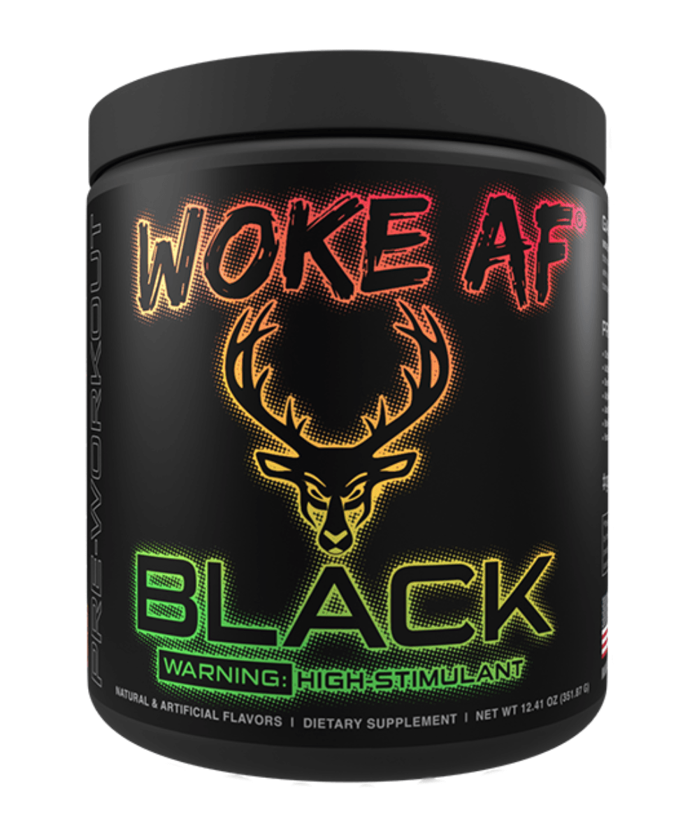 Bucked Up Woke AF Black Pre-Workout Powder 30 Servings - Pumps | Nutrastop