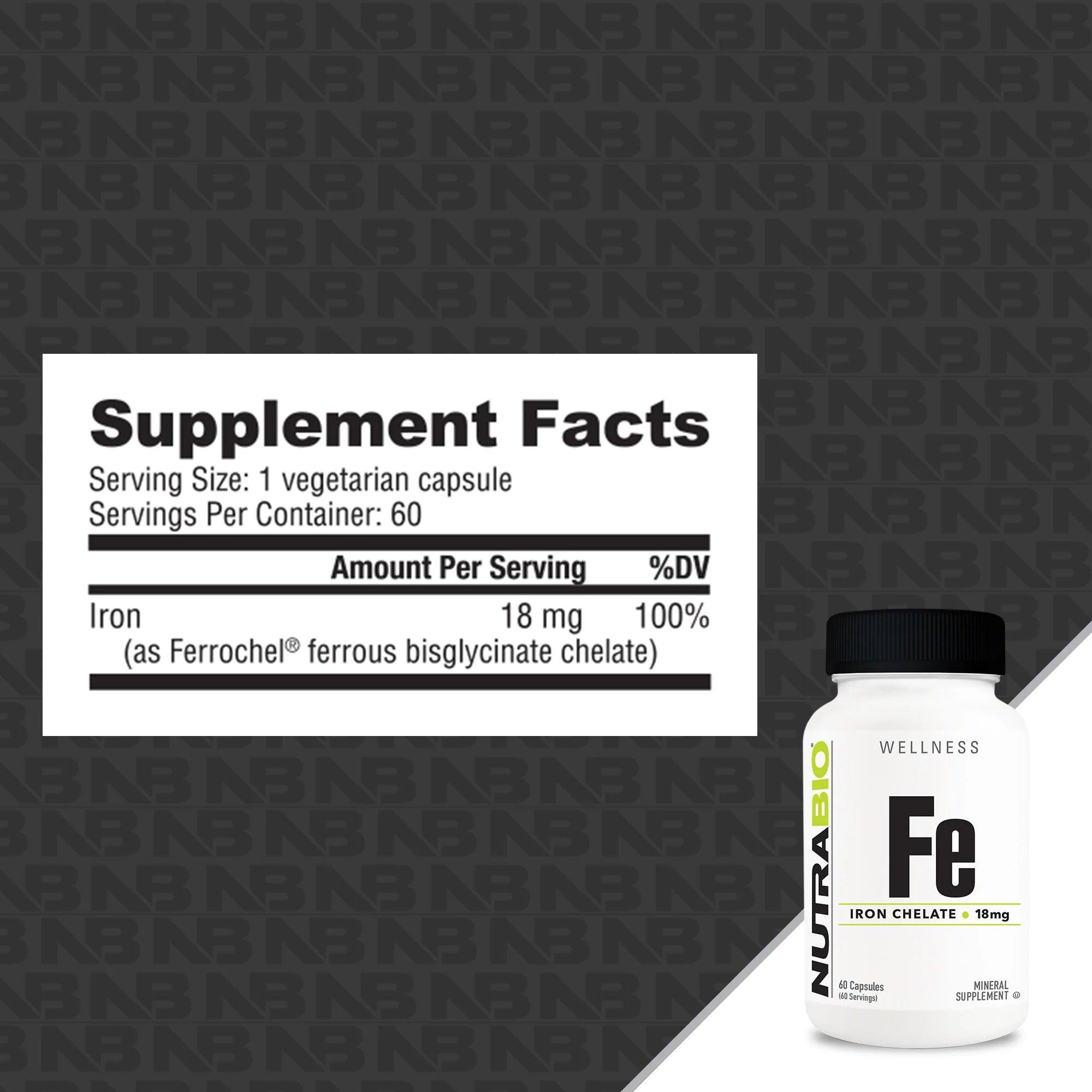 NutraBio | Fe Iron Chelate