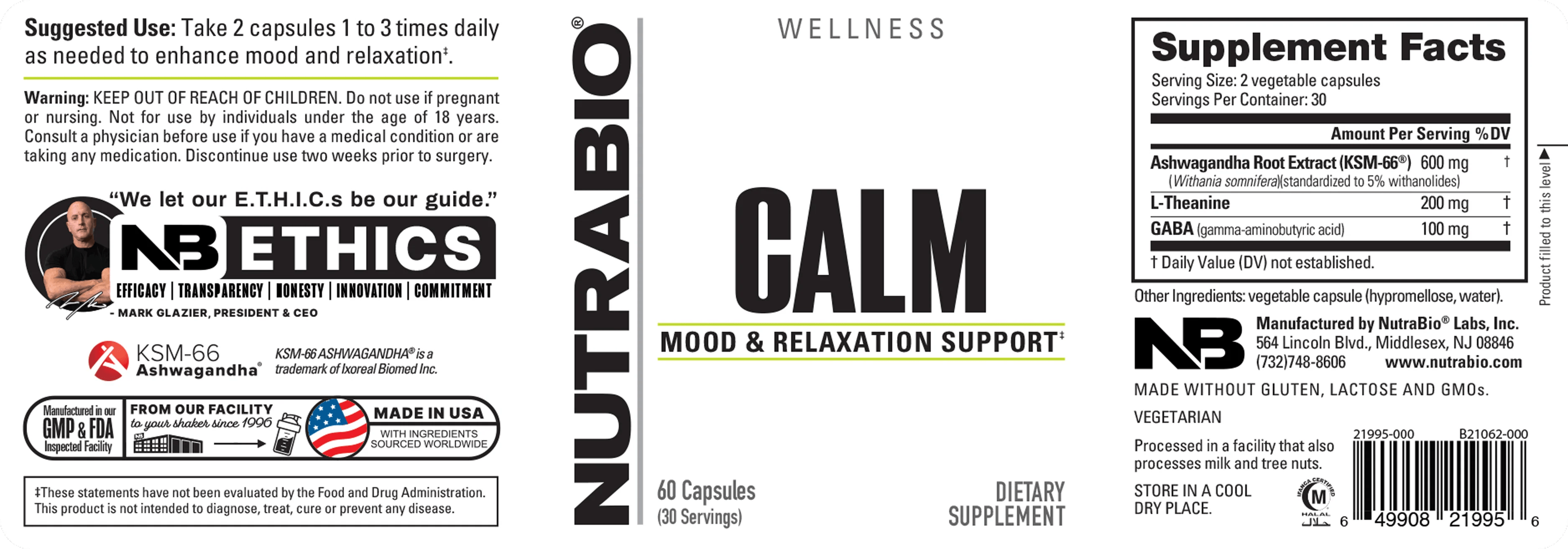 NutraBio | Calm