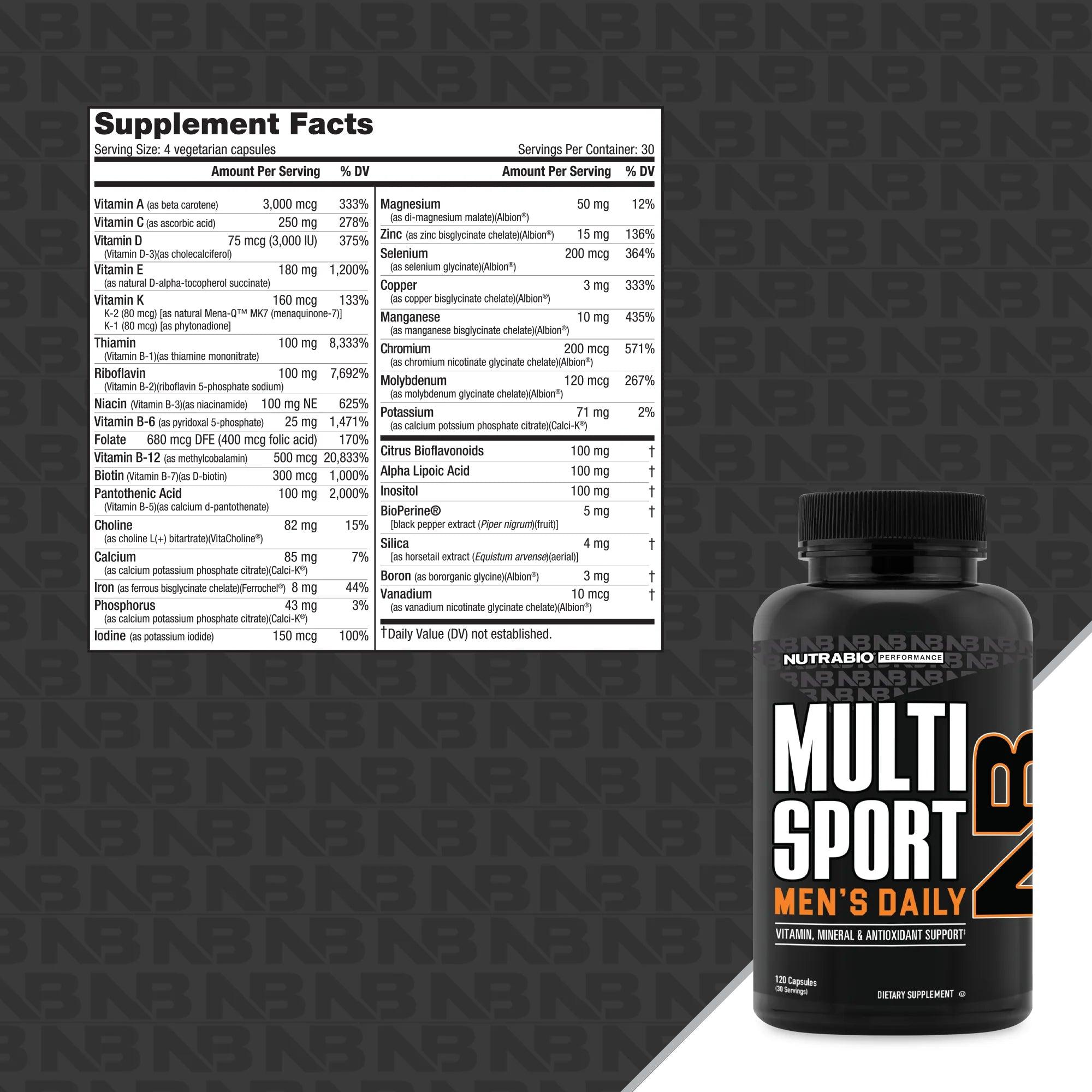 NutraBio | Multi Sport Men's Daily