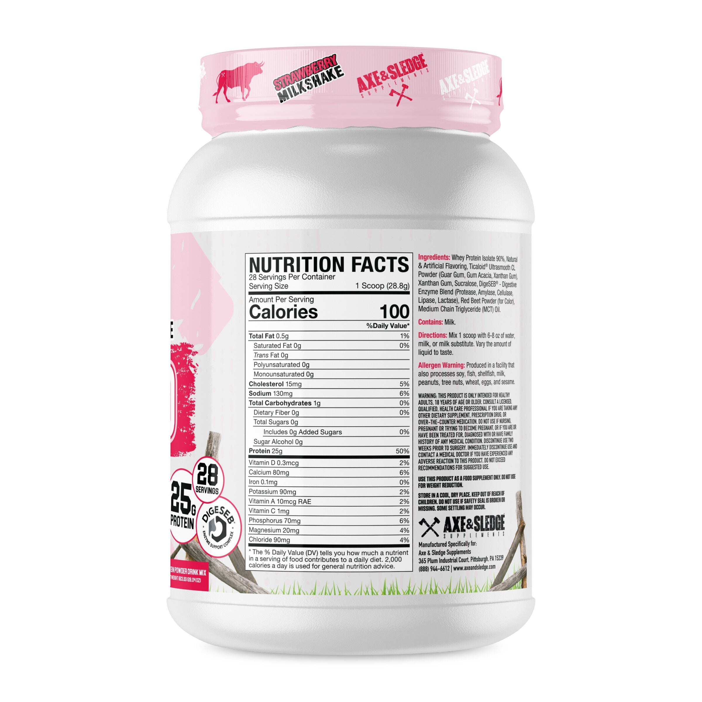 Axe & Sledge | Farm Fed Protein | 100% Whey Protein Isolate