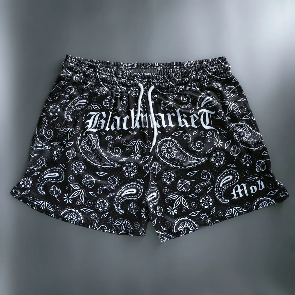 Blackmarket | Fight Shorts | Paisley 4"