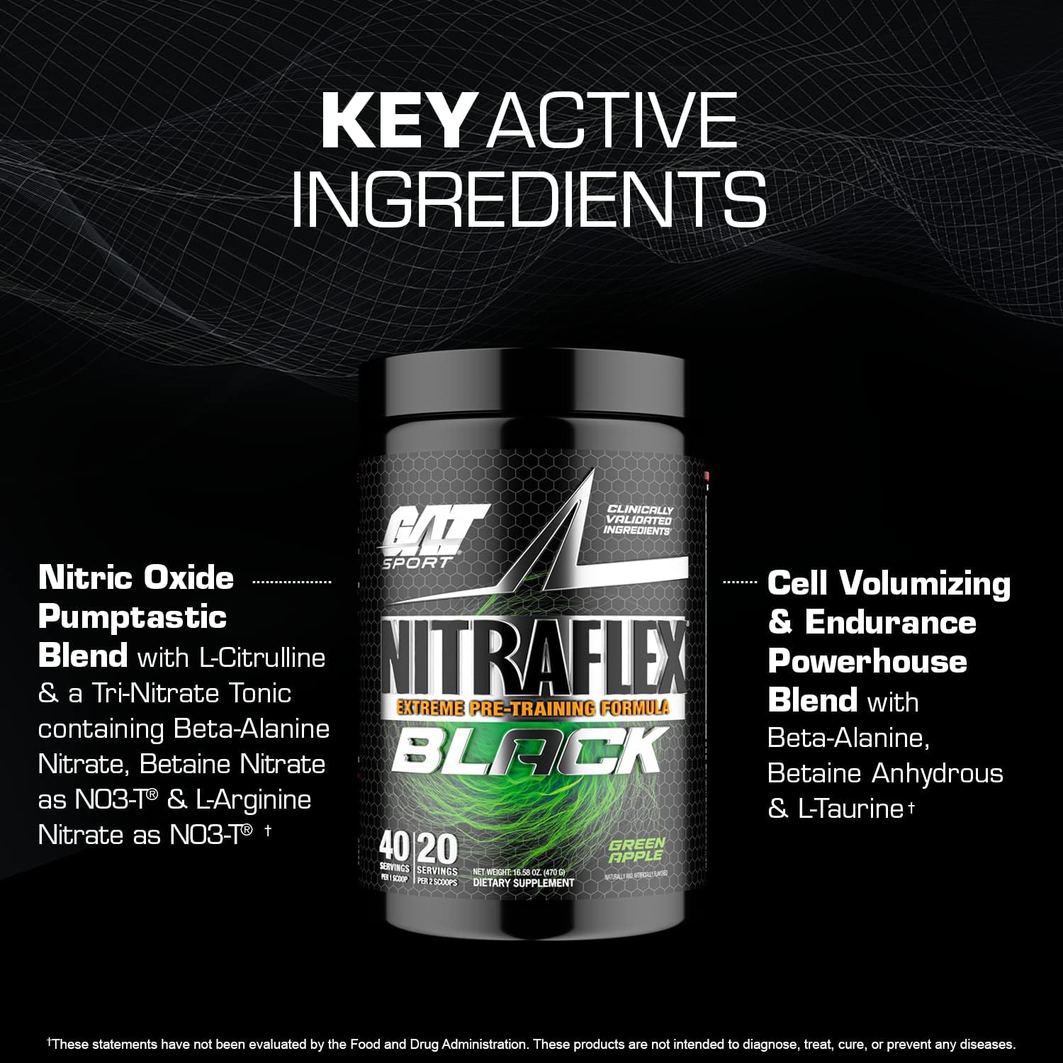 GAT | Nitraflex Black Extreme | Pre-Workout