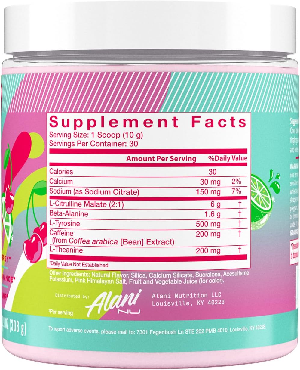 Alani Nu | Pre-Workout | 30 Servings (Full Size, not grocery 20 serv)